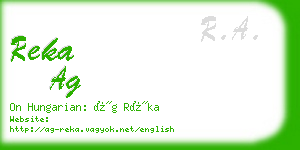 reka ag business card